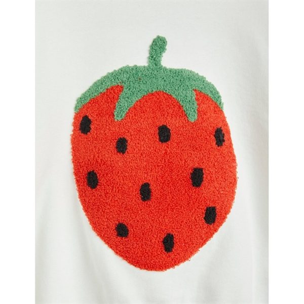 Mini Rodini Strawberries Emb Collegegenser White Fashion