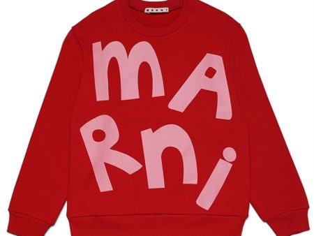 Marni Fire Red Collegegenser Hot on Sale