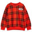 Mini Rodini Red Check Aop Collegegenser For Discount