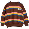 Mini Rodini Stripe Collegegenser Brown Discount