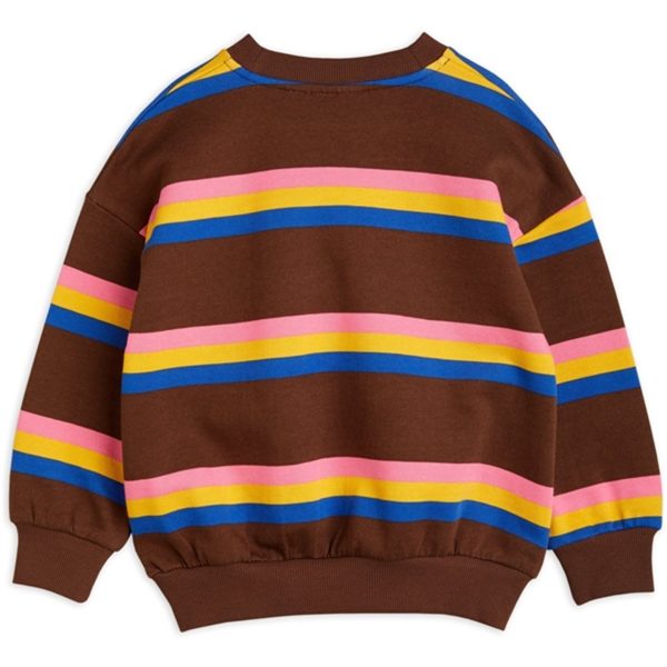 Mini Rodini Stripe Collegegenser Brown Discount