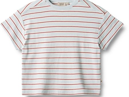 Wheat Light Blue Strip T-shirt Tommy For Cheap