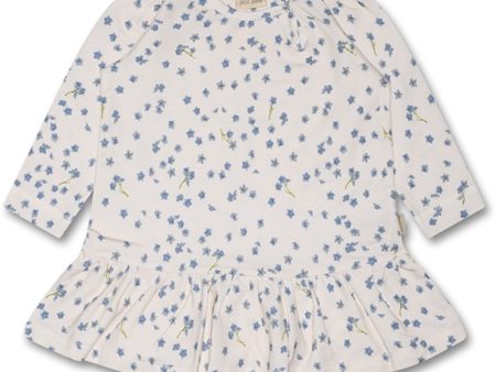 Petit Piao® Forget Me Not Kjole Gather Printed Online Hot Sale