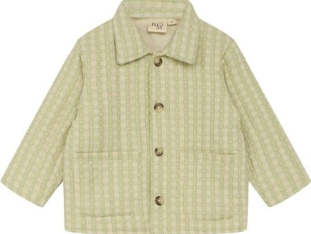 Flöss Stella Jakke Lime Gingham Hot on Sale