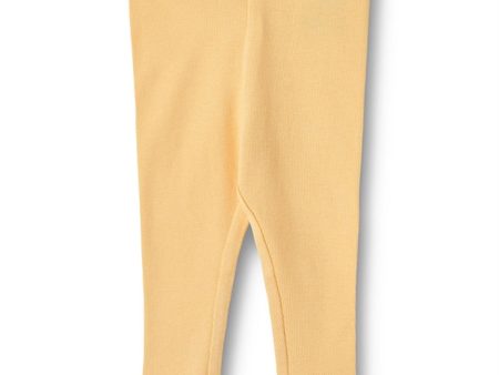 Wheat Pale Apricot Rib Leggings Maddy Hot on Sale