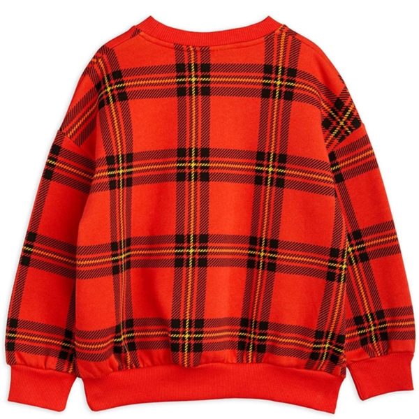 Mini Rodini Red Check Aop Collegegenser For Discount