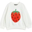 Mini Rodini Strawberries Emb Collegegenser White Fashion