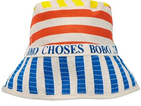 Bobo Choses Multicolor Stripes Vendbar Hat Multicolor For Cheap