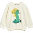 Mini Rodini Unicorn Seahorse Collegegenser Offwhite on Sale