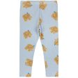 Bobo Choses Light Blue The Elephant Leggings AOP on Sale