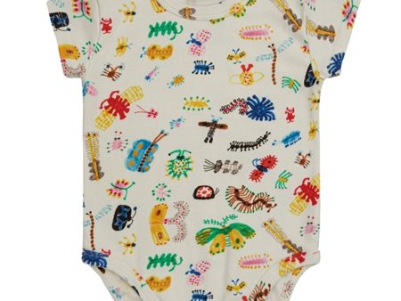 Bobo Choses Baby Funny Insects All Over Body Short Sleeve Offwhite For Discount