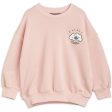 Mini Rodini Seashell Chenille Emb Collegegenser Pink For Sale