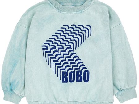 Bobo Choses Bobo Shadow Collegegenser Round Neck Navy Blue Sale