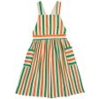 Bobo Choses Vertical Stripes Woven Kjole Knee Lenght Offwhite For Cheap