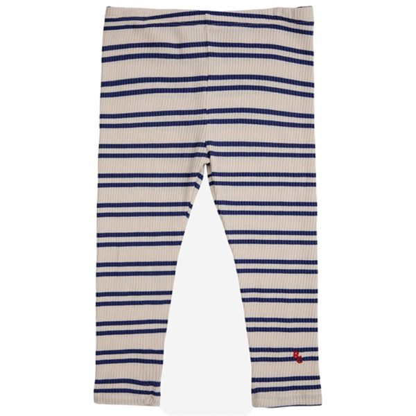 Bobo Choses Baby Blue Stripes Leggings Offwhite Hot on Sale