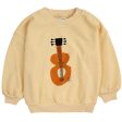 Bobo Choses Baby Acoustic Guitar Collegegenser Round Neck Light Yellow Fashion