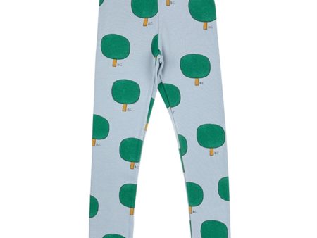 Bobo Choses Light Blue Green Tree Leggings AOP Cheap