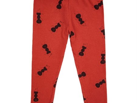 Bobo Choses Baby Ant All Over Leggings Burgundy Red Online Hot Sale