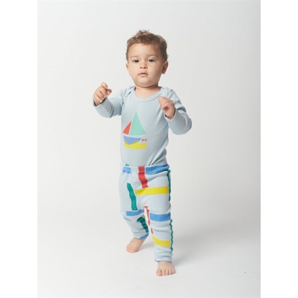 Bobo Choses Light Blue Multicolor Beacons All Over Leggings Online Sale