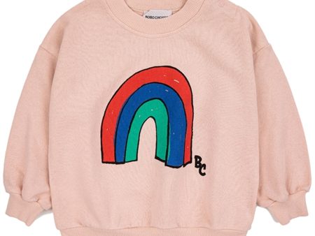 Bobo Choses Baby Rainbow Collegegenser Round Neck Light Pink For Sale