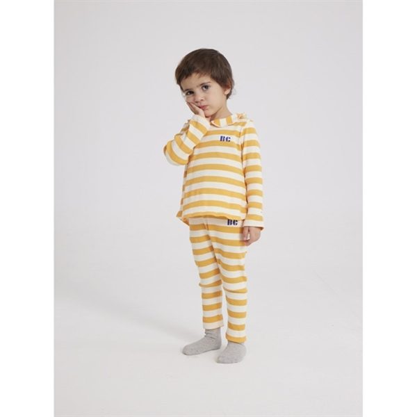 Bobo Choses Curry Yellow Stripes Leggings Discount