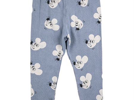 Bobo Choses Blue Mouse Leggings AOP Discount