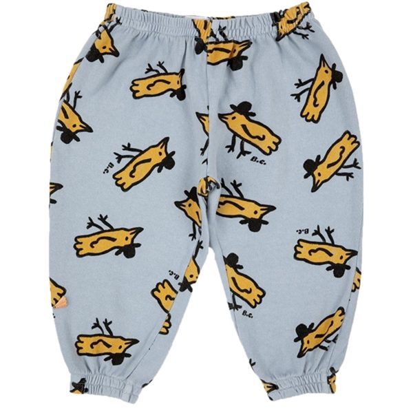 Bobo Choses Light Blue Mr Birdie All Over Sweatpants Discount