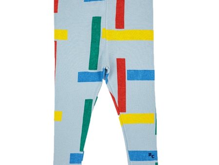 Bobo Choses Light Blue Multicolor Beacons All Over Leggings Online Sale