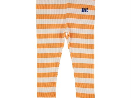 Bobo Choses Curry Yellow Stripes Leggings Discount