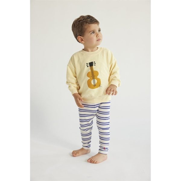 Bobo Choses Baby Blue Stripes Leggings Offwhite Hot on Sale