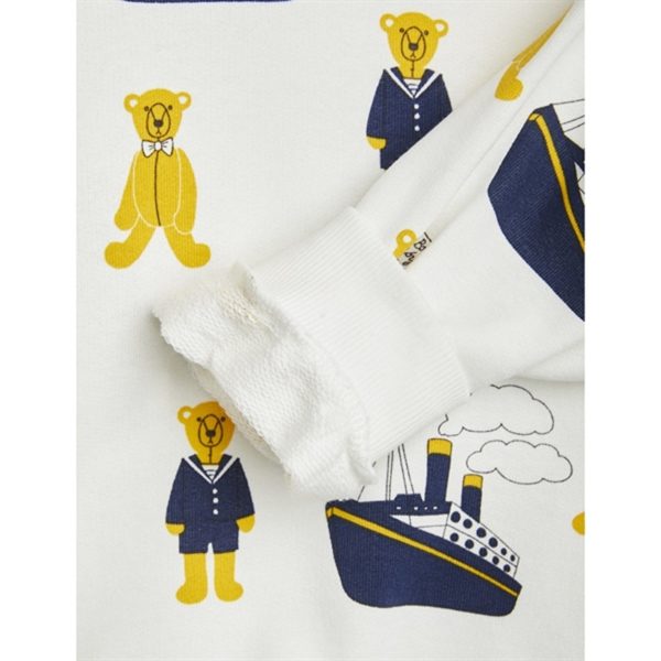 Mini Rodini Teddybears AOP Collegegenser White on Sale