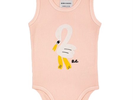 Bobo Choses Light Pink Pelican Sleveless Body For Discount