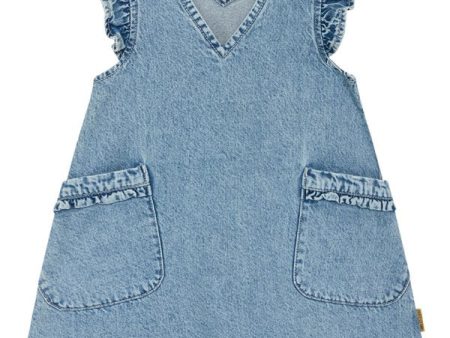 Hust & Claire Mini Washed Denim Kaila Kjole For Sale