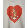 Mini Rodini Sailors Heart Collegegenser Grey Online Hot Sale