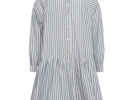 Sofie Schnoor Blue Striped Kjole Hot on Sale