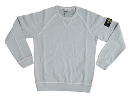 Stone Island Collegegenser Pearl Grey Hot on Sale